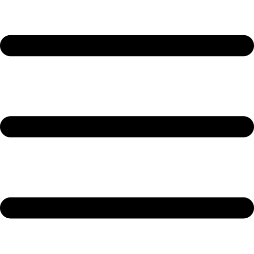 website hamburger menu icon minimalist interface